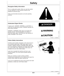 Alternative view of John Deere HX15, HX20, CX15 & CX20 Flex-Wing Rotary Cutters Operator's Manual (OMW53296)