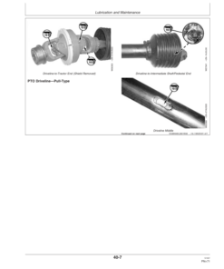 Alternative view of John Deere HX10 Rotary Cutters (008600-009999) HX14 Rotary Cutters (007900-008499) North America Operator's Manual (OMW53337)