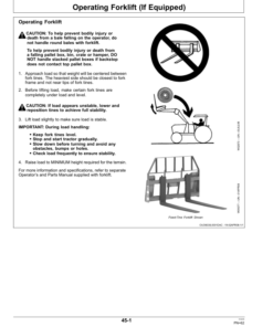 Alternative view of John Deere 300X & 300CX Loaders Operator's Manual (OMW54063)