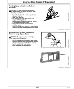 Alternative view of John Deere 300X & 300CX Loaders Operator's Manual (OMW54432)