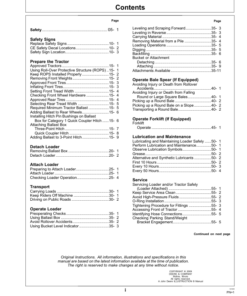 Alternative view of John Deere 400X & 400CX Loaders Operator's Manual (OMW54442)