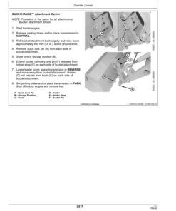 Alternative view of John Deere 400X & 400CX Loaders Operator's Manual (OMW54459)