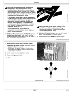 Alternative view of John Deere 843 Loader Operator's Manual (OMW54467)