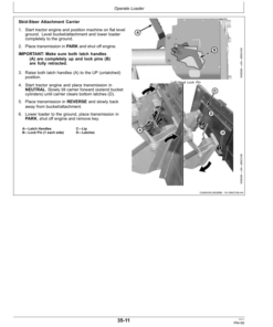Alternative view of John Deere 400X & 400CX Loaders Operator's Manual (OMW55959)