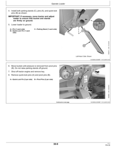 Alternative view of John Deere 305 Loader (52000-) 3032E, 3036E, 3038E (Export ) Operator's Manual (OMW56178)