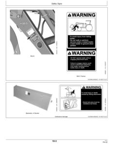 Alternative view of John Deere H180 Loader Operator's Manual (OMW56295)