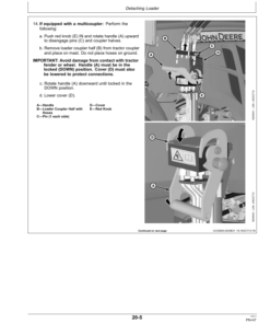 Alternative view of John Deere H180 Loader Operator's Manual (OMW56545)