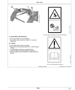 Alternative view of John Deere H130 Loader (Export to Australia) Operator's Manual (OMW56750)