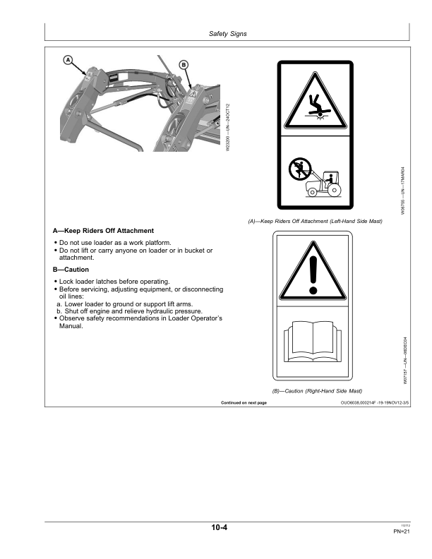 John Deere H130 Loader (Export to Australia) Operator's Manual (OMW56750) - Image 2