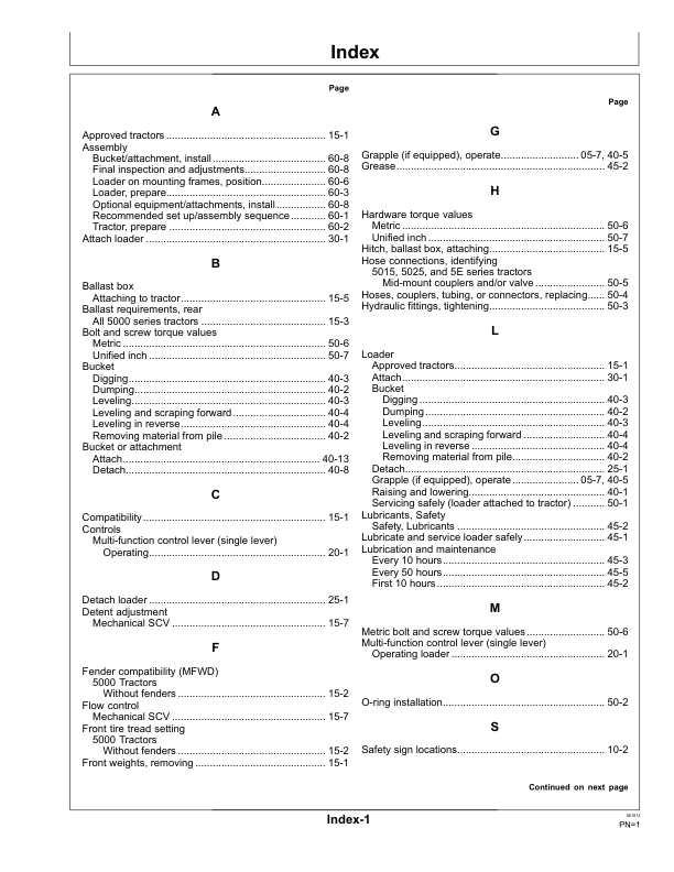 John Deere 562 Loader Operator's Manual (OMW57098) - Image 2