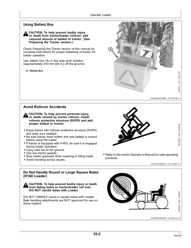 John Deere H160 & H165 Loaders Operator's Manual (OMW57694) - Image 3