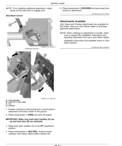 Alternative view of John Deere 562, 563 Loaders Operator's Manual (OMW58699)