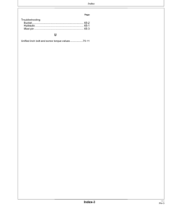 Alternative view of John Deere H260 & H310 Loaders Export Edition (001000- ) Manufactured in Mexico Operator's Manual (OMW59486)