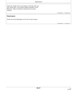 Alternative view of John Deere 824, 832 & 840 Trailed Crop Sprayers with EL-4 Control Unit Operator's Manual (OMWZ82401)