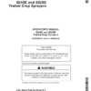 John Deere 824SE, 832SE Trailed Crop Sprayer Operator's Manual (OMWZ82431)