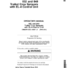John Deere 832 & 840 Trailed Crop Sprayers with EL-4 Control Unit Operator's Manual (OMWZW13224)