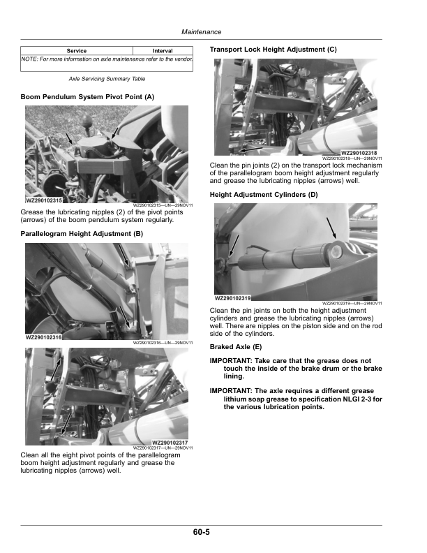 John Deere R944i, R952i, R962i PowrSpray Trailed Crop Sprayers Operator's Manual (OMWZW15980) - Image 4