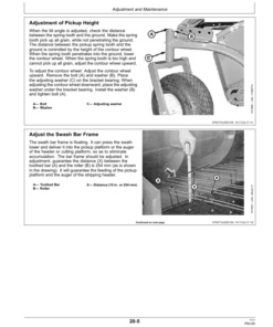 Alternative view of John Deere 212P Belt Pickup with Platform Operator's Manual (OMYC20485)