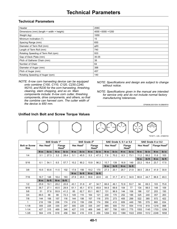 John Deere 206C Corn Header Operator's Manual (OMYC20489) - Image 2