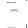 John Deere W70 V2 Combine (Asia, Sub Saharan Africa) Operator's Manual (OMYC23669)