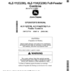 John Deere (C230) 4LZ-11 & (C230) 4LZ-11A Full-Feeder Combine Operator's Manual (OMYC27718)