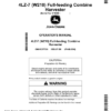 John Deere (W210) 4LZ-7 Type Full-Feeding Combine Harvester Operator's Manual (OMYC27720)