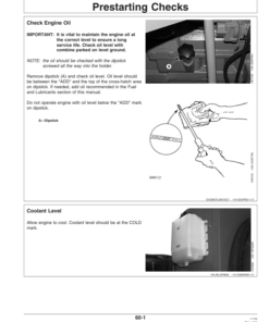 Alternative view of John Deere 9660 WTS Combine Operator's Manual (OMZ102275)