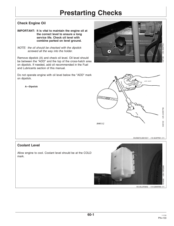 John Deere 9660 WTS Combine Operator's Manual (OMZ102275) - Image 2