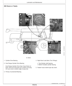 Alternative view of John Deere 9660 WTS Combine (080016-) Operator's Manual (OMZ103949)