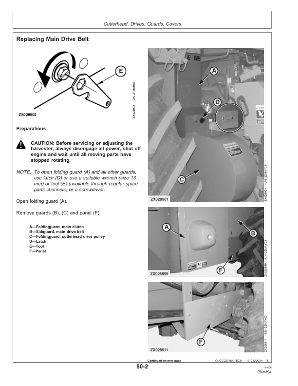 John Deere 7200, 7300, 7400, 7500, 7700 & 7800 Self-Propelled Forage Harvesters Operator's Manual (OMZ103978) - Image 3