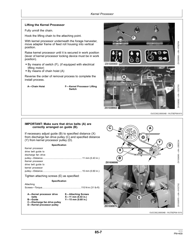 John Deere 7250, 7350, 7450, 7550, 7750 & 7850 Self- Propelled Forage Harvesters Operator's Manual (OMZ104724) - Image 4