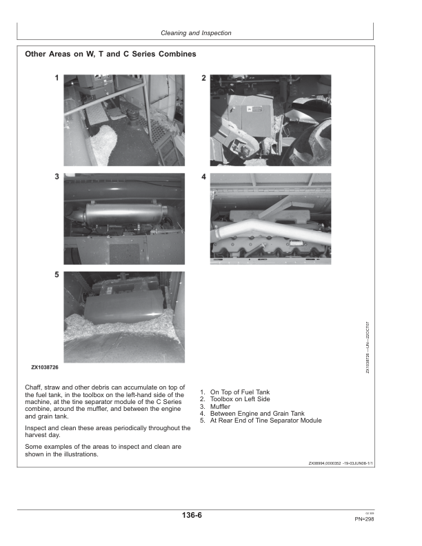 John Deere W540, W550, W650, W660, T550, T560, T660, T670 & C670 Combines w/Command Center Operator's Manual (OMZ105744) - Image 4
