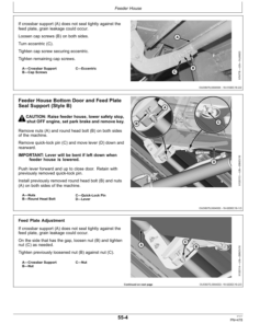 Alternative view of John Deere S760, S770, S780, S785, S790 & HillMaster Combines Operator's Manual (OMZ200693)
