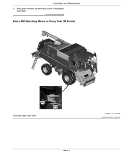 Alternative view of John Deere W540, W550, W650, W660, T550, T560, T660, T670, and HillMaster™ Combines Operator's Manual (OMZ201410)