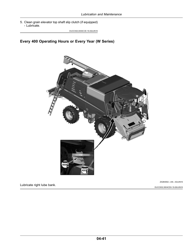 John Deere W540, W550, W650, W660, T550, T560, T660, T670, and HillMasterâ„¢ Combines Operator's Manual (OMZ201410) - Image 2