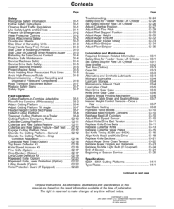 Alternative view of John Deere 622X, 625X, 630X, 635X & 640X Cutting Platforms Operator's Manual (OMZ201680)