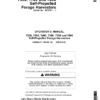 John Deere 7200, 7300, 7400, 7500, 7700 & 7800 Self-Propelled Forage Harvesters Operator's Manual (OMZ82317)
