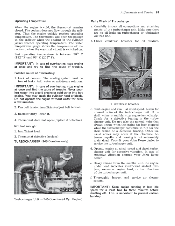 John Deere 925, 935 & 945 Combines Operator's Manual (OMZ91101) - Image 3