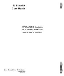 John Deere 40E Series Corn Heads Operator's Manual (OMZ91127)