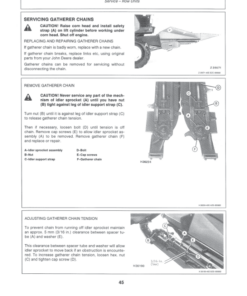 Alternative view of John Deere 40E Series Corn Heads Operator's Manual (OMZ91127)