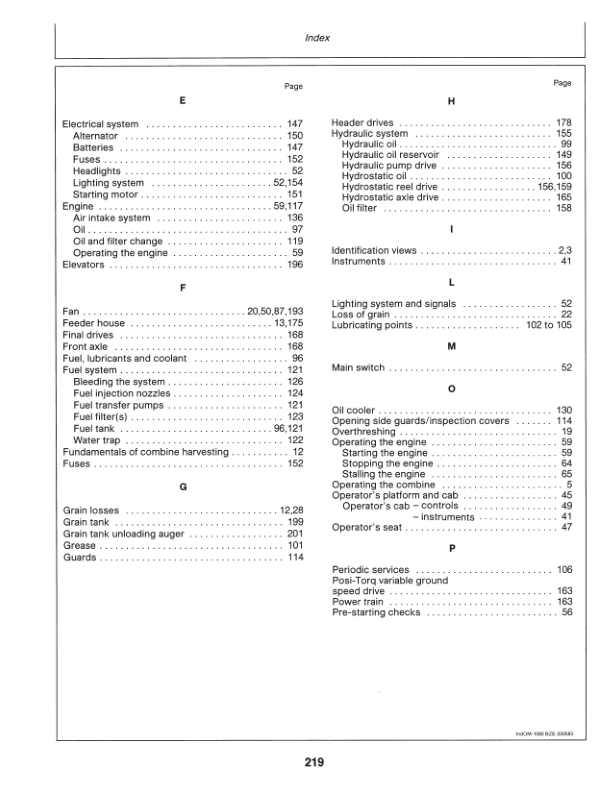 John Deere 1065, 1075, 1075 Hydro / 4, 1085, 1085 Hydro / 4 Combines Operator's Manual (OMZ91497) - Image 3