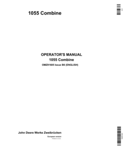 John Deere 1055 Combines Operator's Manual (OMZ91605)