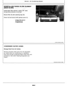 Alternative view of John Deere 1055 Combines Operator's Manual (OMZ91605)