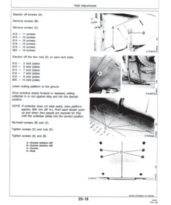 Alternative view of John Deere 800 Series Cutting Platforms for 1100 Series Combines Operator's Manual (OMZ91911)