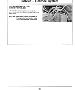 Alternative view of John Deere Supplement to be used with OMZ92058 Operator's Manual (OMZ92079)