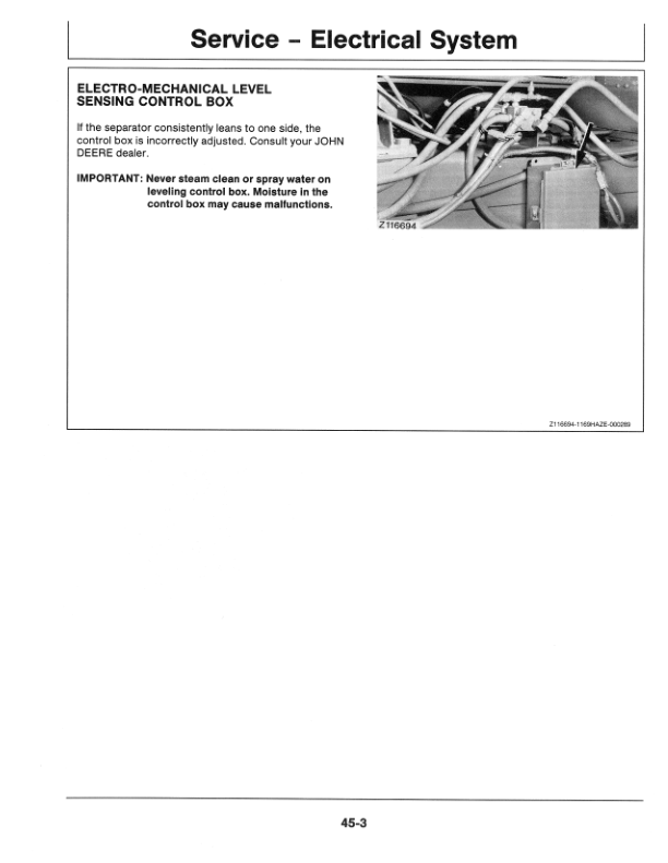 John Deere Supplement to be used with OMZ92058 Operator's Manual (OMZ92079) - Image 2