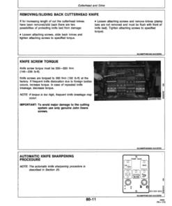 Alternative view of John Deere 6610, 6710, 6810 & 6910 Self-Propelled Forage Harvesters Operator's Manual (OMZ92145)