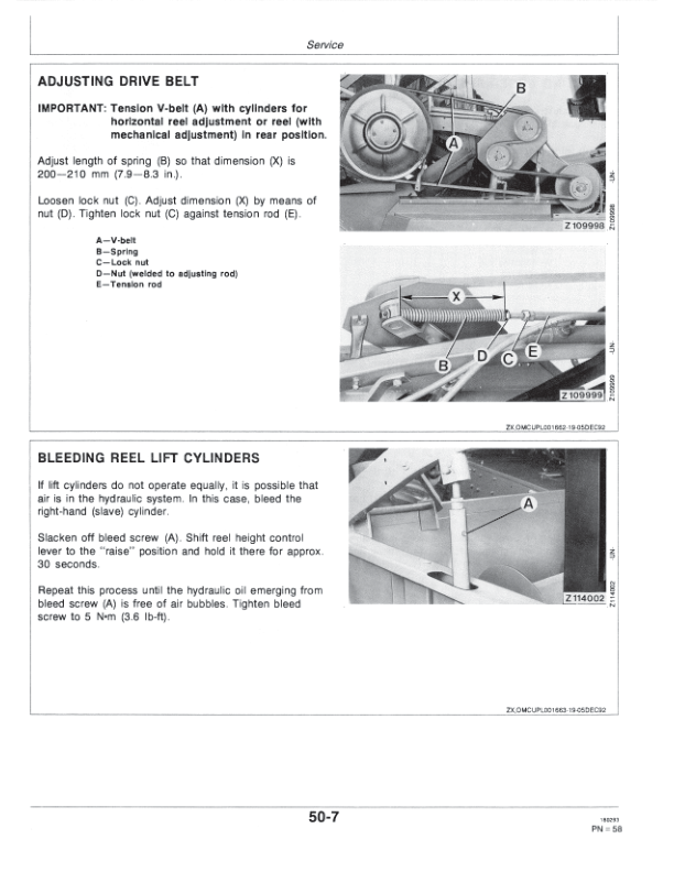 John Deere 800 Series Cutting Platforms for Z Series Combines Operator's Manual (OMZ92190) - Image 2