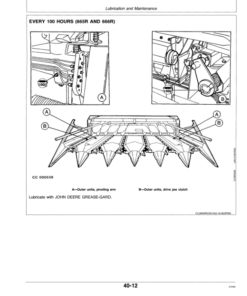 Alternative view of John Deere 664, 665R, 666R Row Crop Headers Operator's Manual (OMZ92339)