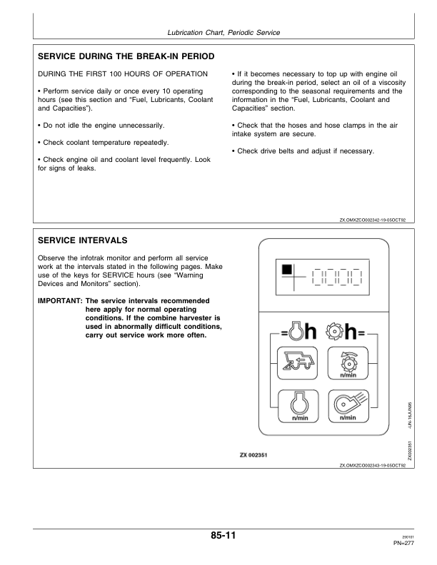 John Deere 2054, 2056, 2058, 2064 & 2066 Combines Operator's Manual (OMZ92382) - Image 3